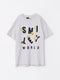 Crew Neck SmileyWorld Printed Short Sleeve Cotton Boy T-Shirt